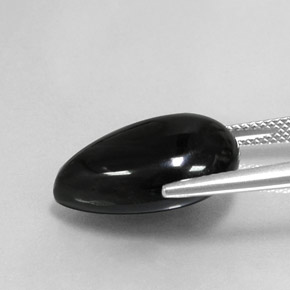 Agate Gemstone in 18.8 x 13.2 mm Size for Sale, Agate Stone in Black Color