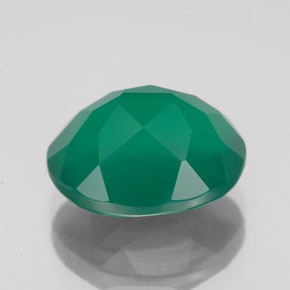 Agate Gemstone in 12 x 10 mm (calibrated) Size for Sale, Agate Stone in Green Color