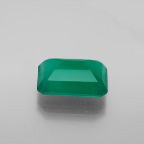 Agate Gemstone in 13.7 x 9.9 mm Size for Sale, Agate Stone in Green Color