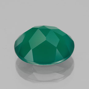 Agate Gemstone in 12 x 10 mm (calibrated) Size for Sale, Agate Stone in Green Color