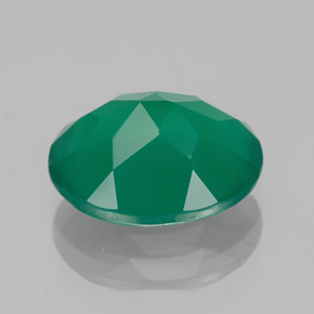 Agate Gemstone in 12 x 10 mm (calibrated) Size for Sale, Agate Stone in Green Color