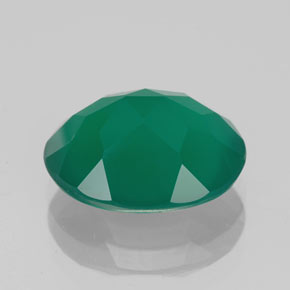Agate Gemstone in 12 x 10 mm (calibrated) Size for Sale, Agate Stone in Green Color
