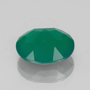 Agate Gemstone in 12 x 10 mm (calibrated) Size for Sale, Agate Stone in Green Color