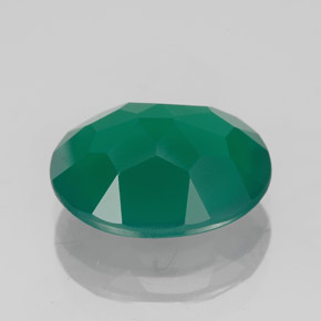 Agate Gemstone in 12 x 10 mm (calibrated) Size for Sale, Agate Stone in Green Color