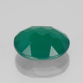 Agate Gemstone in 12 x 10 mm (calibrated) Size for Sale, Agate Stone in Green Color