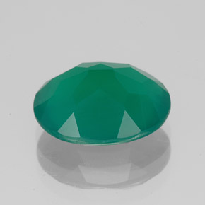 Agate Gemstone in 12 x 10 mm (calibrated) Size for Sale, Agate Stone in Green Color