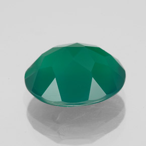 Agate Gemstone in 12 x 10 mm (calibrated) Size for Sale, Agate Stone in Green Color