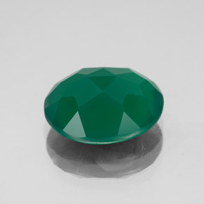 Agate Gemstone in 12 x 10 mm (calibrated) Size for Sale, Agate Stone in Green Color