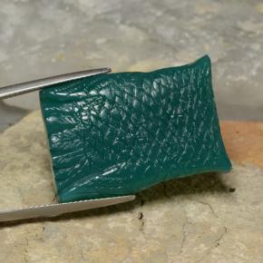 Agate Gemstone in 29.5 x 20.7 mm Size for Sale, Agate Stone in Deep Green Color