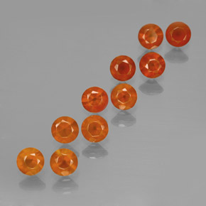 2.59 ct Orange Agate Gemstone, Agate Gem in Diamond-Cut Shape for Sale.
