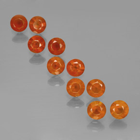 2.59 ct Orange Agate Stone, Natural Agate in Diamond-Cut Shape for Sale