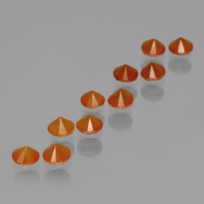 Agate Gemstone in 4.2 mm Size for Sale, Agate Stone in Orange Color