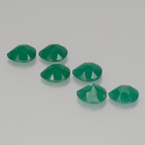 Agate Gemstone in 9 x 6.9 mm Size for Sale, Agate Stone in Green Color