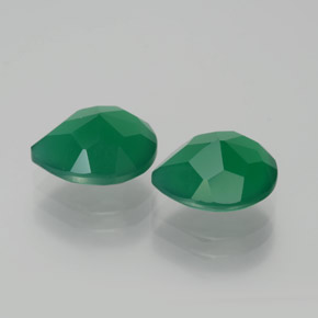 Agate Gemstone in 10 x 8 mm Size for Sale, Agate Stone in Green Color