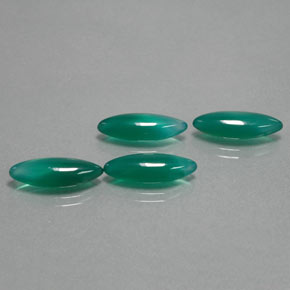 10.81 ct Green Agate Gemstone, Agate Gem in Marquise Cabochon Shape for Sale.