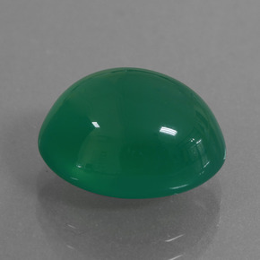 6.79 ct Green Agate Stone, Natural Agate in Oval Cabochon Shape for Sale