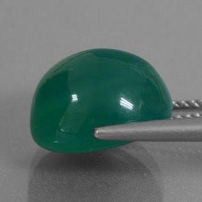 Agate Gemstone in 12.3 x 11.3 mm Size for Sale, Agate Stone in Green Color