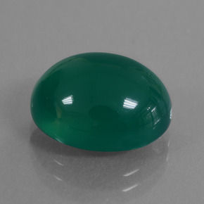 7.10 ct Green Agate Stone, Natural Agate in Oval Cabochon Shape for Sale