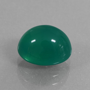 2.77 ct Green Agate Stone, Natural Agate in Oval Cabochon Shape for Sale