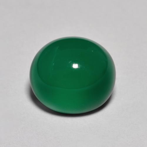 gelblich-grün Achat Edelstein - 2.8ct Oval Cabochon (ID: 426297)