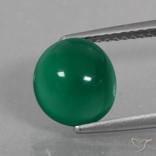 2.75ct Natural Forest Green Agate, Oval, Translucent
