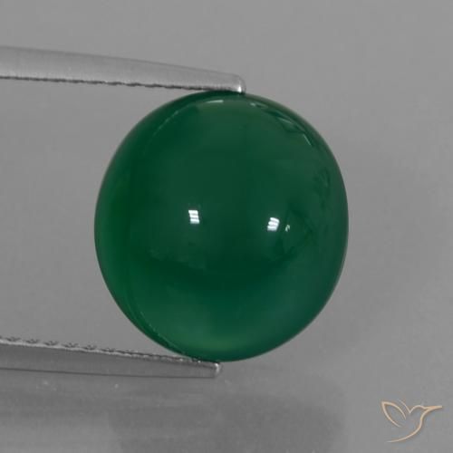 6.28ct Natural Yellowish Green Agate, Oval, Translucent
