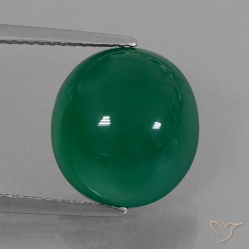 7.38ct Natural Yellowish Green Agate, Oval, Translucent