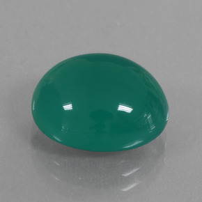 7.10 ct Green Agate Stone, Natural Agate in Oval Cabochon Shape for Sale