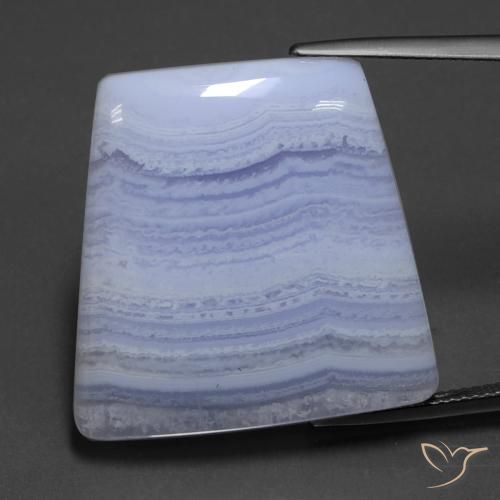 42.57 ct Violet Agate, 26.4 x 26.4 mm Trapezoid Cut From India, Photo A