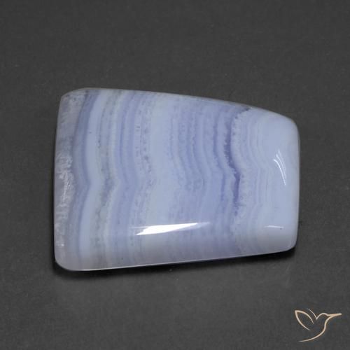 42.57 ct Violet Agate Stone, Natural Agate in Trapezoid Cabochon Shape for Sale