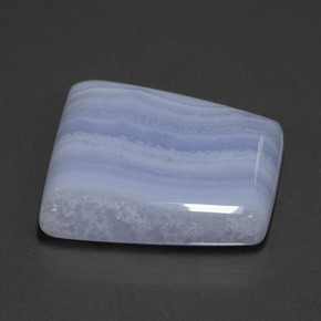 40.23 ct Blue Agate Stone, Natural Agate in Trapezoid Cabochon Shape for Sale