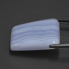 Agate Gemstone in 26.8 x 25.2 mm Size for Sale, Agate Stone in Violet Blue Color