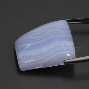Agate Gemstone in 27.4 x 24.4 mm Size for Sale, Agate Stone in Violet Blue Color