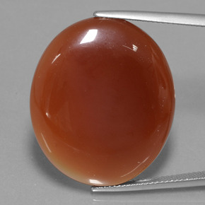 Reddish Brown Agate Gem - 38.7ct Oval Cabochon (ID: 432638)