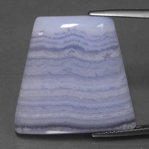 Light Violet Agate Gem - 28ct Trapezoid Cabochon (ID: 432768)