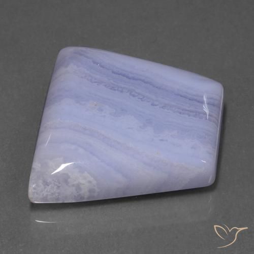 37.90 ct Violet Agate Stone, Natural Agate in Trapezoid Cabochon Shape for Sale