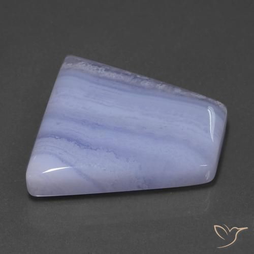 42.24 ct Violet Agate Stone, Natural Agate in Trapezoid Cabochon Shape for Sale