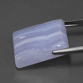 Agate Gemstone in 19.9 x 16 mm Size for Sale, Agate Stone in Light Royal Violet Color