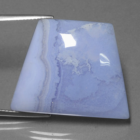 Viola Blu Agata Gem - 34.9ct Cabochon trapezoidale (ID: 433122)