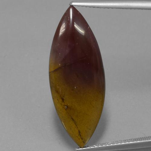 Medium Brown Agate Gem - 12.5ct Marquise Cabochon (ID: 433302)