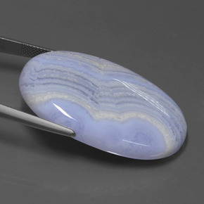 Agate Gemstone in 40.1 x 25.2 mm Size for Sale, Agate Stone in Lavender Color