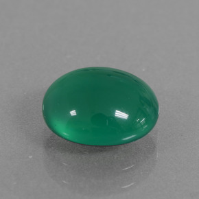 2.08 ct Green Agate Stone, Natural Agate in Oval Cabochon Shape for Sale