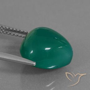 Agate Gemstone in 12 x 12 mm (calibrated) Size for Sale, Agate Stone in Cool Green Color