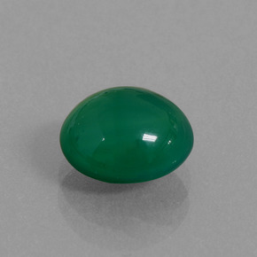 2.12 ct Green Agate Stone, Natural Agate in Oval Cabochon Shape for Sale
