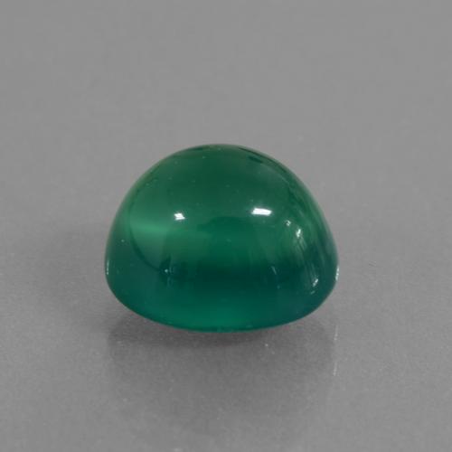 2.66 ct Green Agate Stone, Natural Agate in Oval Cabochon Shape for Sale