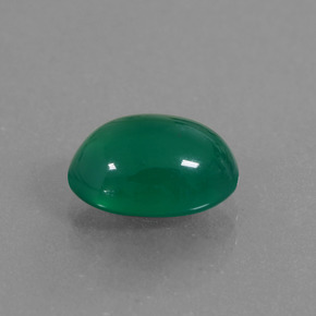 1.98 ct Green Agate Stone, Natural Agate in Oval Cabochon Shape for Sale