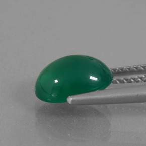 Agate Gemstone in 9.2 x 6.7 mm Size for Sale, Agate Stone in Yellowish Green Color