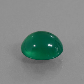 1.94 ct Green Agate Stone, Natural Agate in Oval Cabochon Shape for Sale