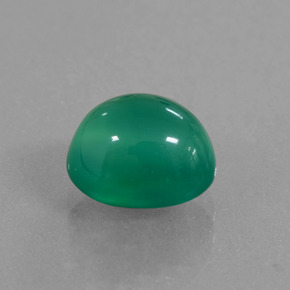 2.52 ct Green Agate Stone, Natural Agate in Oval Cabochon Shape for Sale