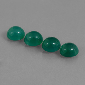Medium Green Агат Камень - 2ct Овал Кабошон (ID: 437406)